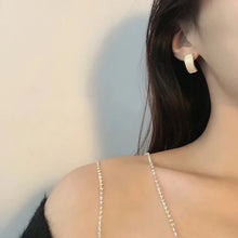 Load image into Gallery viewer, 925 Silver C-Type Earrings