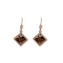 Load image into Gallery viewer, Zircon Square Diamond Earrings