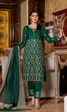Load image into Gallery viewer, Ornament 3 pc Unstitched Heavy Embroidered Lawn Suiting
