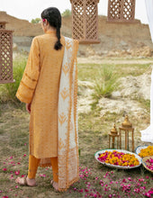 Load image into Gallery viewer, Qline 3pc Unstitched Luxury Lawn Suiting Code: EE 11