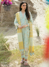 Load image into Gallery viewer, Qline 3pc Unstitched Luxury Lawn Suiting Code: EE 09