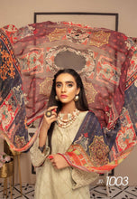 Load image into Gallery viewer, Vintage 3 pc Unstitched Chikankari Embroidered Digital Printed Lawn Suit JR-1003