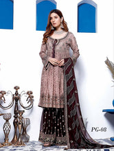 Load image into Gallery viewer, PARIGUL Luxury Embroidered 3pc Unstitched Chiffon Suiting
