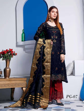 Load image into Gallery viewer, PARIGUL Luxury Embroidered 3pc Unstitched Chiffon Suiting