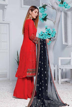 Load image into Gallery viewer, PARIGUL Luxury Embroidered 3pc Unstitched Chiffon Suiting