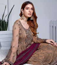 Load image into Gallery viewer, PARIGUL Luxury Embroidered 3pc Unstitched Chiffon Suiting