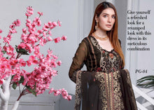 Load image into Gallery viewer, PARIGUL Luxury Embroidered 3pc Unstitched Chiffon Suiting