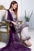 Load image into Gallery viewer, PARIGUL Luxury Embroidered 3pc Unstitched Chiffon Suiting
