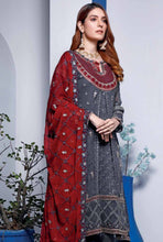 Load image into Gallery viewer, PARIGUL Luxury Embroidered 3pc Unstitched Chiffon Suiting