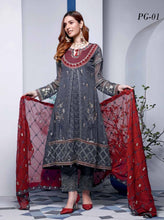 Load image into Gallery viewer, PARIGUL Luxury Embroidered 3pc Unstitched Chiffon Suiting