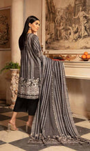 Load image into Gallery viewer, Yashal 3pc Unstitched Special Black Embroidered Digital Printed Lawn Suiting