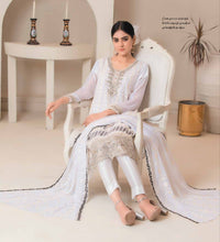 Load image into Gallery viewer, Bin Hameed 3pc Unstitched Heavy Embroidered Fancy Chiffon Dress AY-2716(B)
