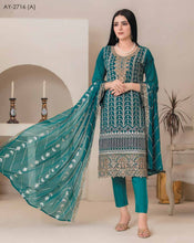 Load image into Gallery viewer, Bin Hameed 3pc Unstitched Heavy Embroidered Fancy Chiffon Dress AY-2716(A)
