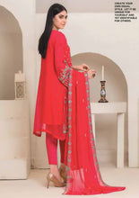 Load image into Gallery viewer, Bin Hameed 3pc Unstitched Heavy Embroidered Fancy Chiffon Dress AY-2697(A)