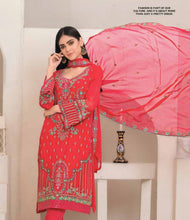 Load image into Gallery viewer, Bin Hameed 3pc Unstitched Heavy Embroidered Fancy Chiffon Dress AY-2697(A)