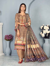 Load image into Gallery viewer, New 3pc Unstitched Printed Khaddar Winter Suit by Rashid-Tex D-2772