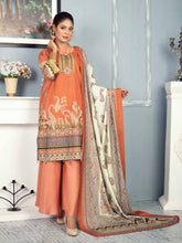 Load image into Gallery viewer, New 3pc Unstitched Printed Khaddar Winter Suit by Rashid-Tex D-2767