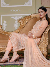 Load image into Gallery viewer, Bin Hameed Khoubsurat 3pc Unstitched Heavy Embroidered Fancy Chiffon Dress AY-3712