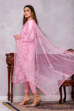 Load image into Gallery viewer, Bin Hameed Khoubsurat 3pc Unstitched Heavy Embroidered Fancy Chiffon Dress EKR-3756