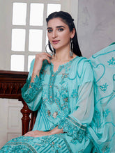 Load image into Gallery viewer, Bin Hameed Khoubsurat 3pc Unstitched Heavy Embroidered Fancy Chiffon Dress EKR-3709