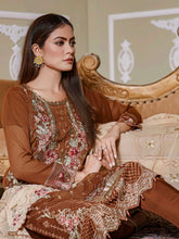 Load image into Gallery viewer, Bin Hameed Khoubsurat 3pc Unstitched Heavy Embroidered Fancy Chiffon Dress EKR-3738