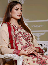 Load image into Gallery viewer, Bin Hameed Khoubsurat 3pc Unstitched Heavy Embroidered Fancy Chiffon Dress AY-3732