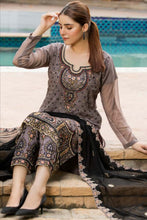 Load image into Gallery viewer, Bin Hameed Tehzeeb 3pc Unstitched Heavy Embroidered Fancy Chiffon Dress AY-2695(B)