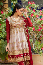 Load image into Gallery viewer, Bin Hameed Tehzeeb 3pc Unstitched Heavy Embroidered Fancy Chiffon Dress AY-2650(A)

