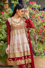 Load image into Gallery viewer, Bin Hameed Tehzeeb 3pc Unstitched Heavy Embroidered Fancy Chiffon Dress AY-2650(A)