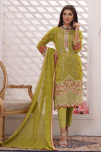 Load image into Gallery viewer, Bin Hameed Dastan 3pc Unstitched Heavy Embroidered Fancy Chiffon Dress AY-3724(A)