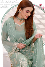 Load image into Gallery viewer, Bin Hameed Dastan 3pc Unstitched Heavy Embroidered Fancy Chiffon Dress AY-3726(A)