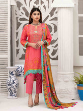 Load image into Gallery viewer, Tawakkal Fabrics - DILARA 3pc Unstitched Embroidered Digital Printed Linen Suit D-1983
