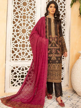 Load image into Gallery viewer, Kiyana 3pc Unstitched Embroidered Viscose Suiting JR-17