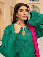 Load image into Gallery viewer, Kiyana 3pc Unstitched Embroidered Viscose Suiting JR-18