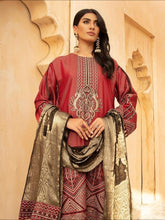 Load image into Gallery viewer, NOVA 3pc Unstitched Embroidered Viscose Suiting JR-34