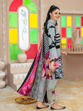 Load image into Gallery viewer, SOFIA 3pc Unstitched Embroidered Printed Linen Suiting S-07
