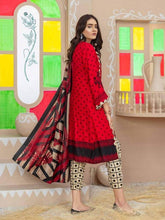 Load image into Gallery viewer, SOFIA 3pc Unstitched Embroidered Printed Linen Suiting S-08
