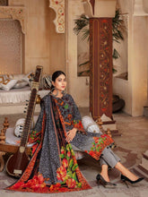 Load image into Gallery viewer, SANJ 3pc Unstitched Embroidered Digital Printed Premium Winter Khaddar Suit S-08
