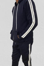 Load image into Gallery viewer, Blue Dark Double stripe Unisex Track suit - Nike