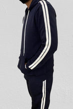 Load image into Gallery viewer, Blue Dark Double stripe Unisex Track suit - Nike