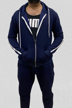 Load image into Gallery viewer, Oxford Blue Single stripe Track suit - North Rocks - Umesha - Online Pakistani Store