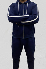 Load image into Gallery viewer, Oxford Blue Single stripe Track suit - North Rocks - Umesha - Online Pakistani Store