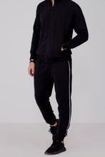 Load image into Gallery viewer, Jet Black Single stripe Track suit - North Rocks - Umesha - Online Pakistani Store