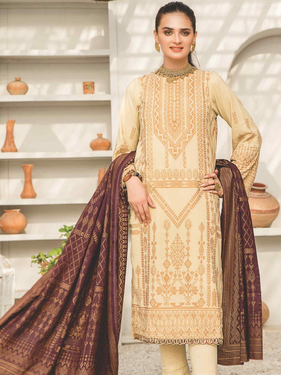 Mahrukh Premium Leather Peach Winter Collection - Design 14 main image 0
