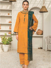 Load image into Gallery viewer, Jacquard Banarsi Leather Peach Winter Collection Suit D-3006