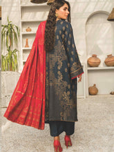 Load image into Gallery viewer, Jacquard Banarsi Leather Peach Winter Collection Suit D-3007
