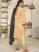 Load image into Gallery viewer, Jacquard Banarsi Leather Peach Winter Collection Fabric D-3008