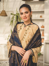 Load image into Gallery viewer, Jacquard Banarsi Leather Peach Winter Collection Fabric D-3008