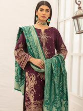 Load image into Gallery viewer, Johra Nafees Embroidered Marina Peach Winter Collection JR 625