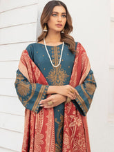 Load image into Gallery viewer, Johra Nafees Embroidered Marina Peach Winter Collection JR 628